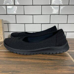 Skechers BOBS Pureflex 3.0 Catch Em Womens Size 8 Shoes Black Lightweight Flat